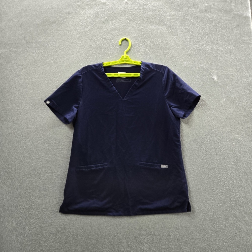 FIGS Women Scrub Top M‎ Blue Casma Technical Collection PO#2054 Short Sleeve